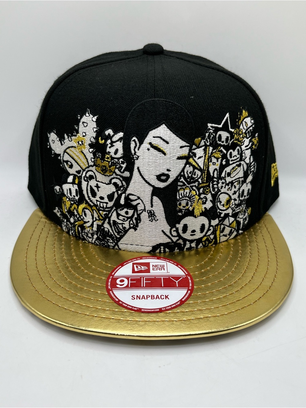 New Era Black & Gold Tokidoki Graphic Snapback 10 Year Anniversary limited ed